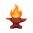 IndieForge Logo - Forge with flame