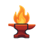 IndieForge Logo - Forge with flame